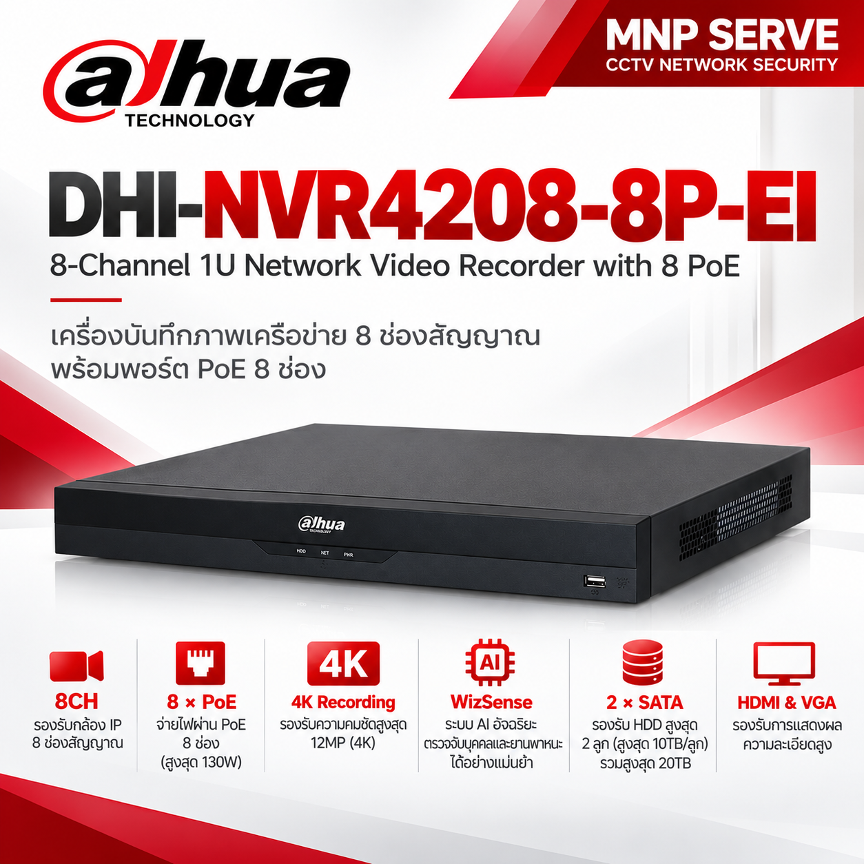 DHI-NVR4208-8P-EI 1