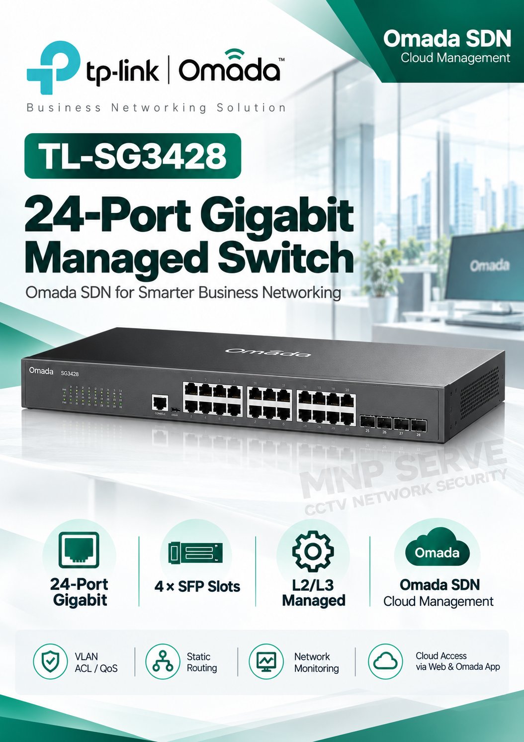 (TL-SG3428) TP-Link X Omada 24-Port 3