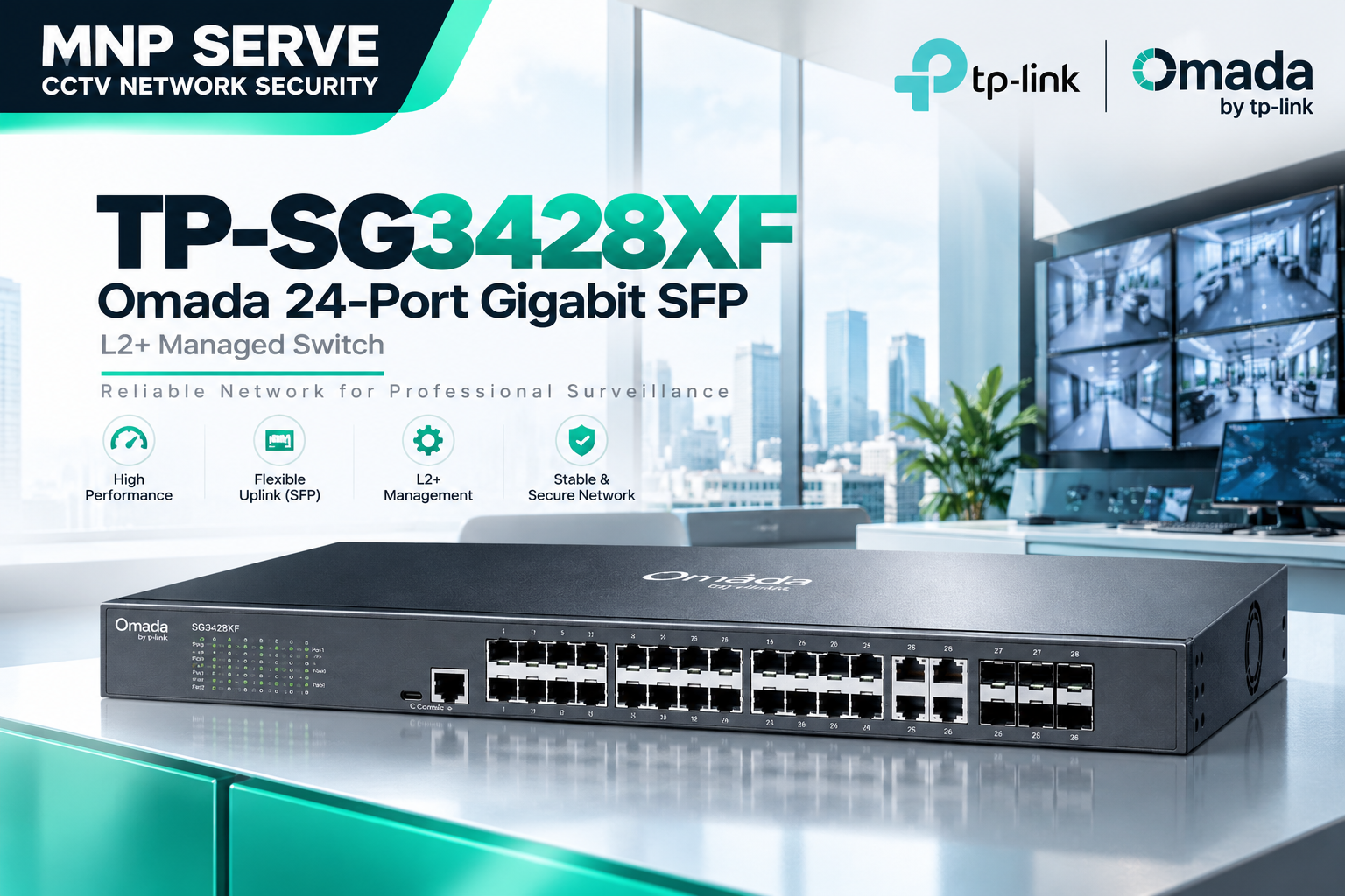 (TP-SG3428XF) Omada 24-Port SFP 2