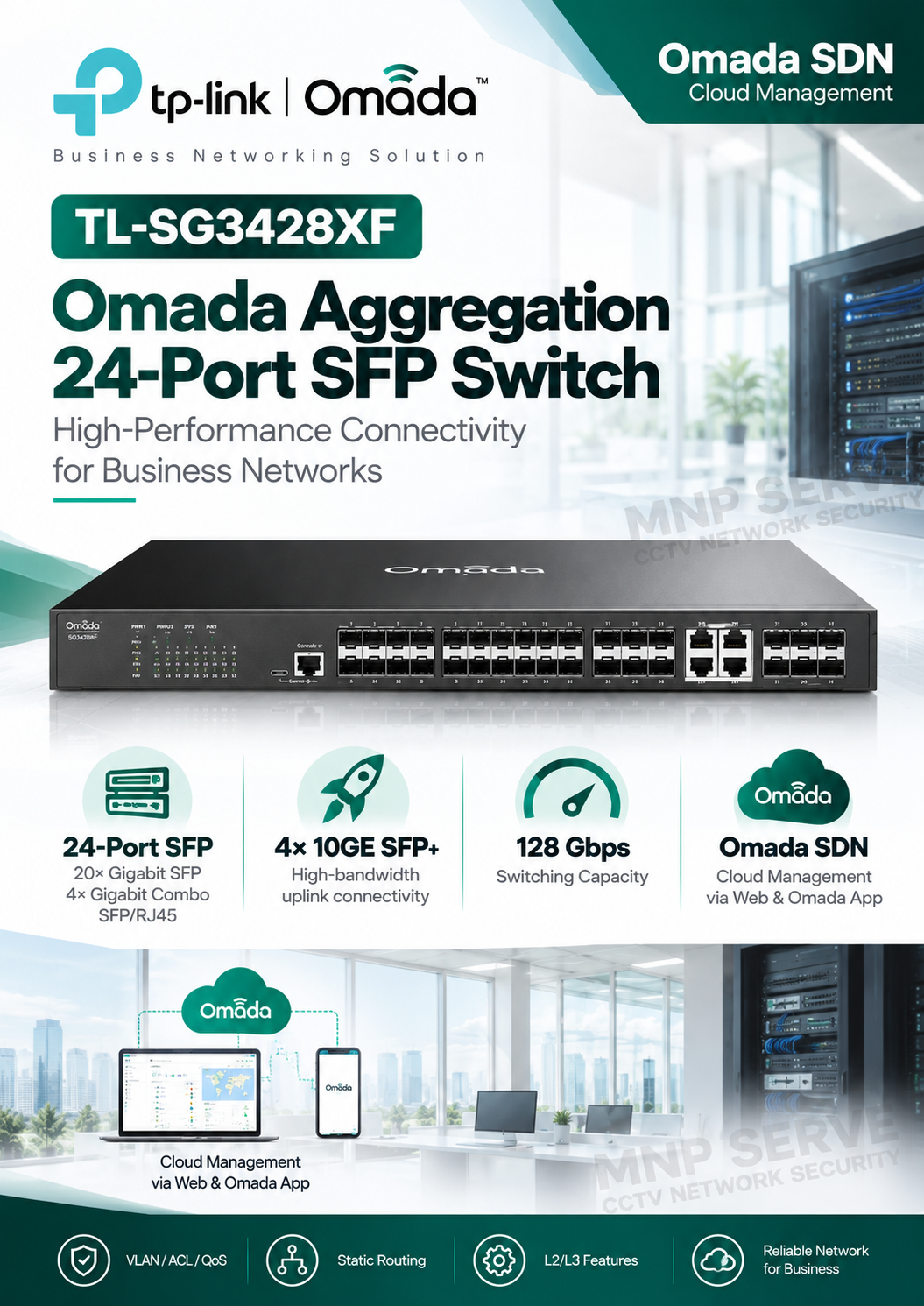 (TP-SG3428XF) Omada 24-Port SFP 4